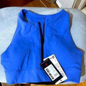 Peloton Precise & Charged High Neck Zip up Bra size small